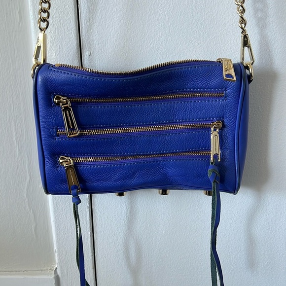 Rebecca Minkoff Zip Cross Body Bag in Blue - Picture 2 of 7